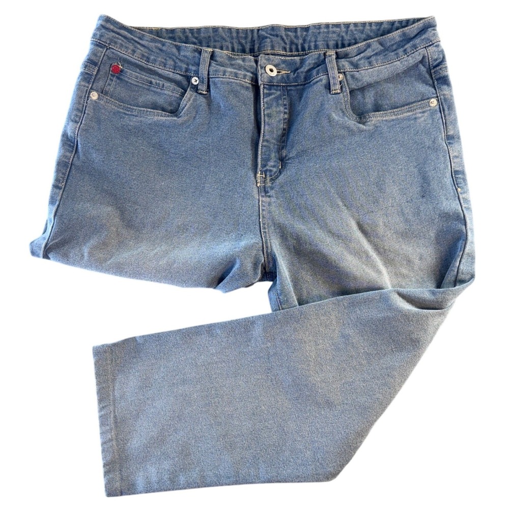 Overhauled Straight Leg Comfort Jeans Men's 38x26 Blue - Picture 1 of 9